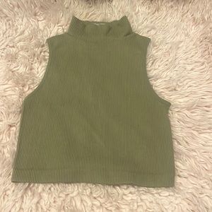 army green turtleneck